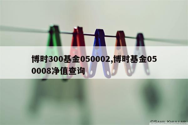 博时300基金050002,博时基金050008净值查询