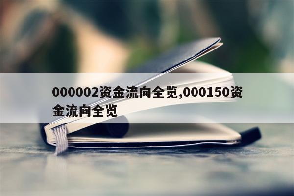 000002资金流向全览,000150资金流向全览