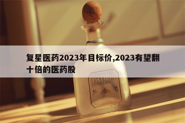 复星医药2023年目标价,2023有望翻十倍的医药股