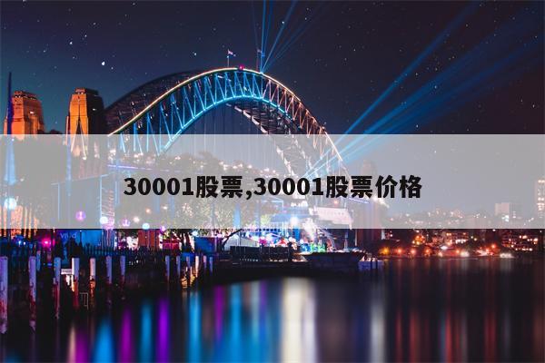 30001股票,30001股票价格