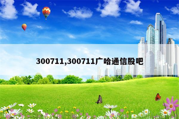 300711,300711广哈通信股吧