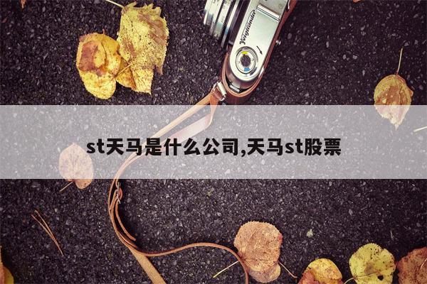 st天马是什么公司,天马st股票