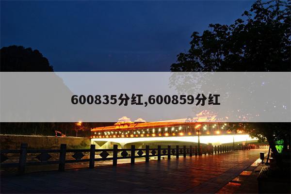 600835分红,600859分红