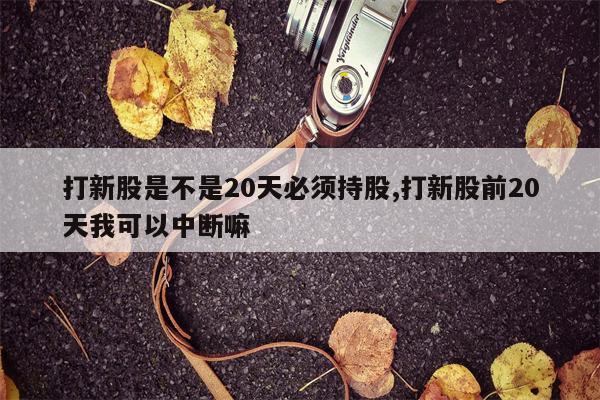 打新股是不是20天必须持股,打新股前20天我可以中断嘛