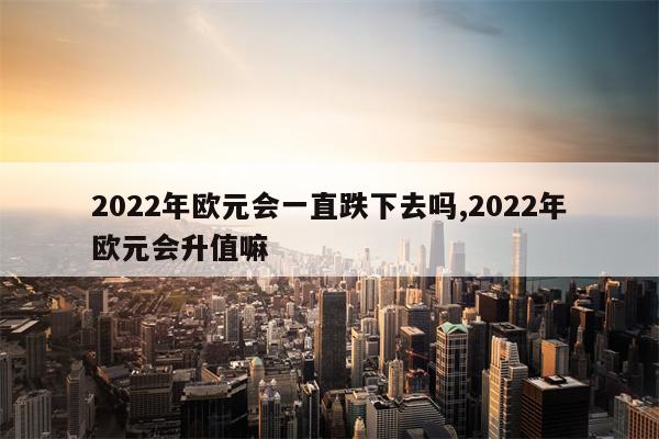 2022年欧元会一直跌下去吗,2022年欧元会升值嘛