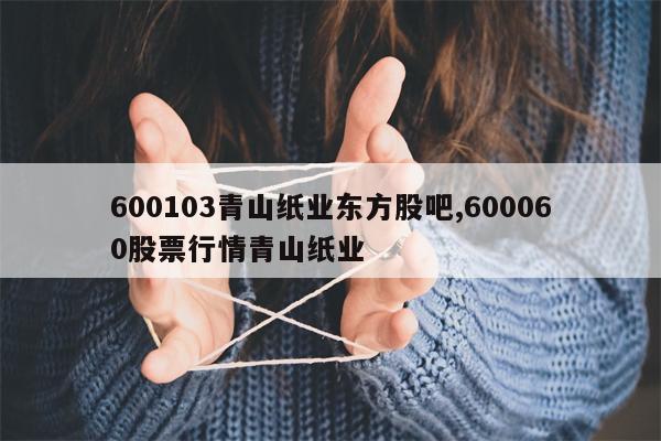 600103青山纸业东方股吧,600060股票行情青山纸业