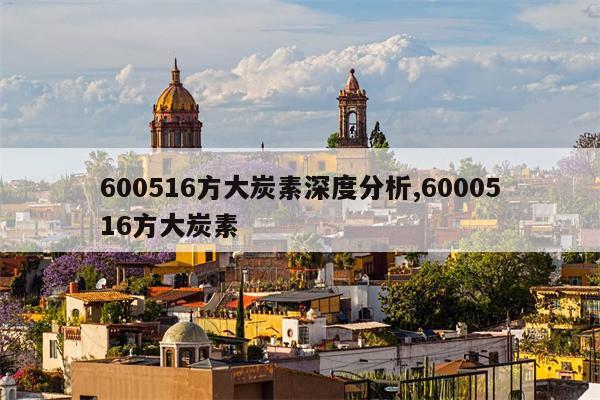 600516方大炭素深度分析,6000516方大炭素