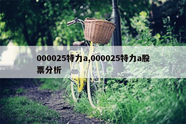 000025特力a,000025特力a股票分析