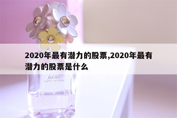 2020年最有潜力的股票,2020年最有潜力的股票是什么