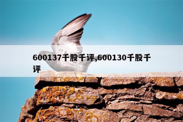 600137千股千评,600130千股千评