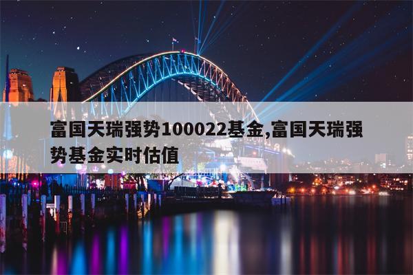 富国天瑞强势100022基金,富国天瑞强势基金实时估值