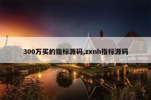 300万买的指标源码,zxnh指标源码