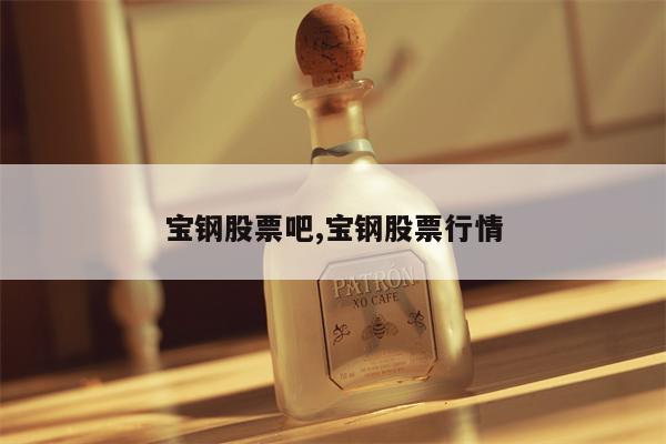 宝钢股票吧,宝钢股票行情