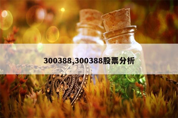 300388,300388股票分析