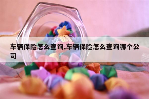 车辆保险怎么查询,车辆保险怎么查询哪个公司