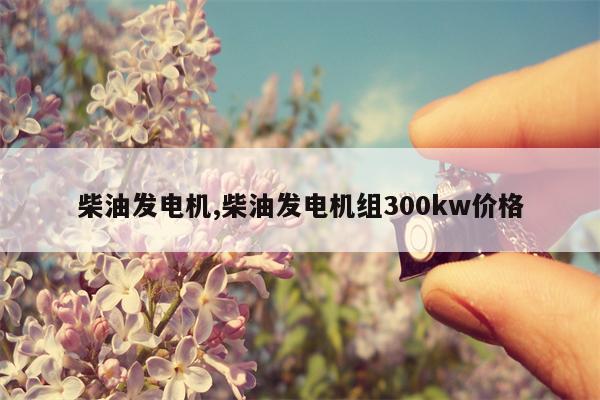 柴油发电机,柴油发电机组300kw价格