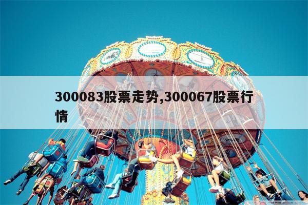 300083股票走势,300067股票行情