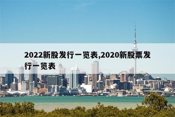 2022新股发行一览表,2020新股票发行一览表