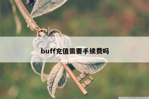 buff充值需要手续费吗