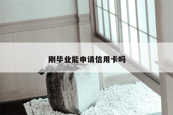 刚毕业能申请信用卡吗